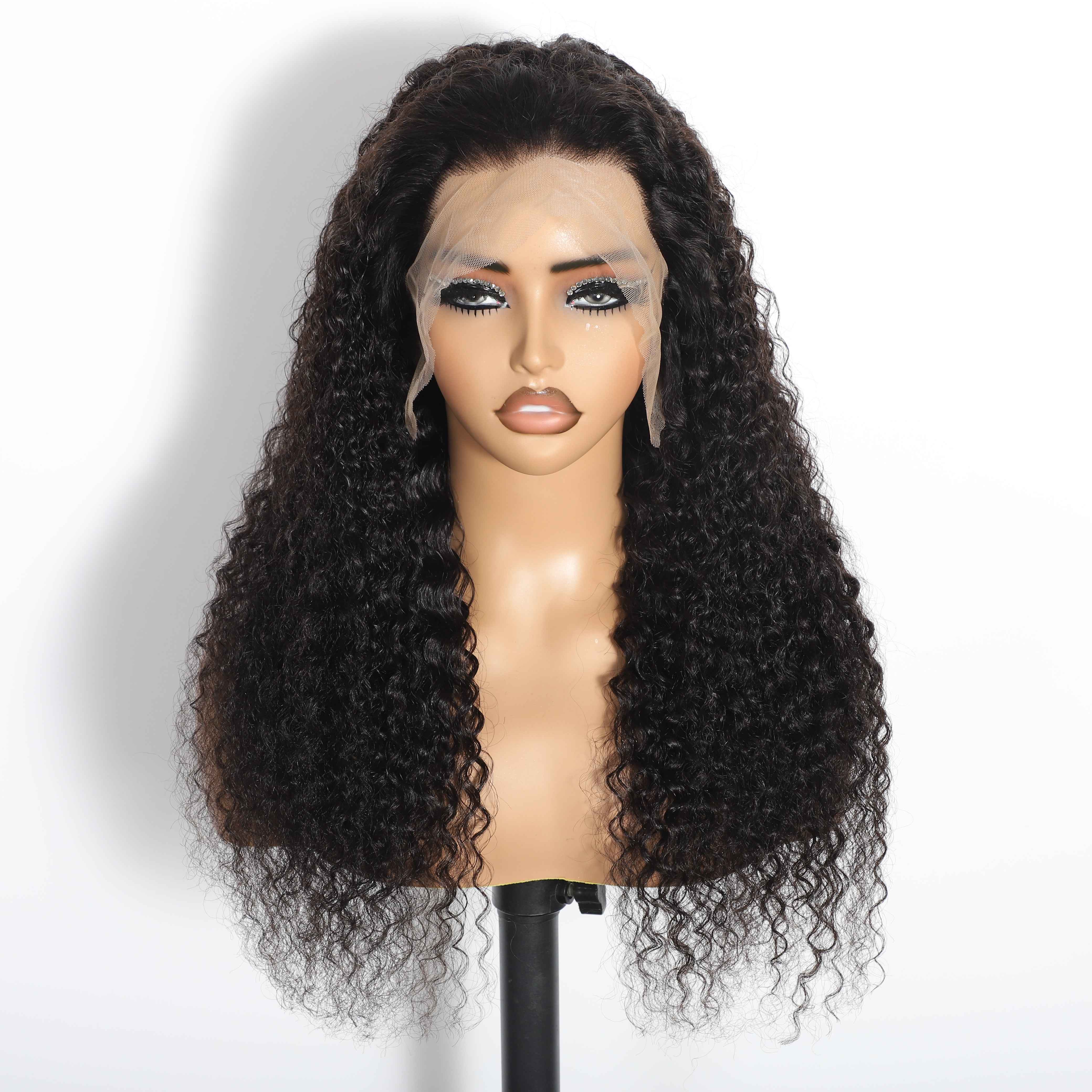 Water Wave 13"x4"Transparent Full Frontal Lace Wig